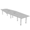 Skutchi Designs 45 in W, 144 in L, 29 in H, Engineered Wood Top, Grey H-HEXIR46143PT-01-EL - alternate 1